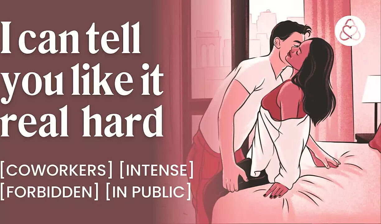 Cock-hungry coworker teases work Colleague hardcore hotel fuck ASMR spanking naughty coworker