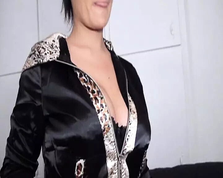 boobed French MILF sprayed with jizz after hard fuck