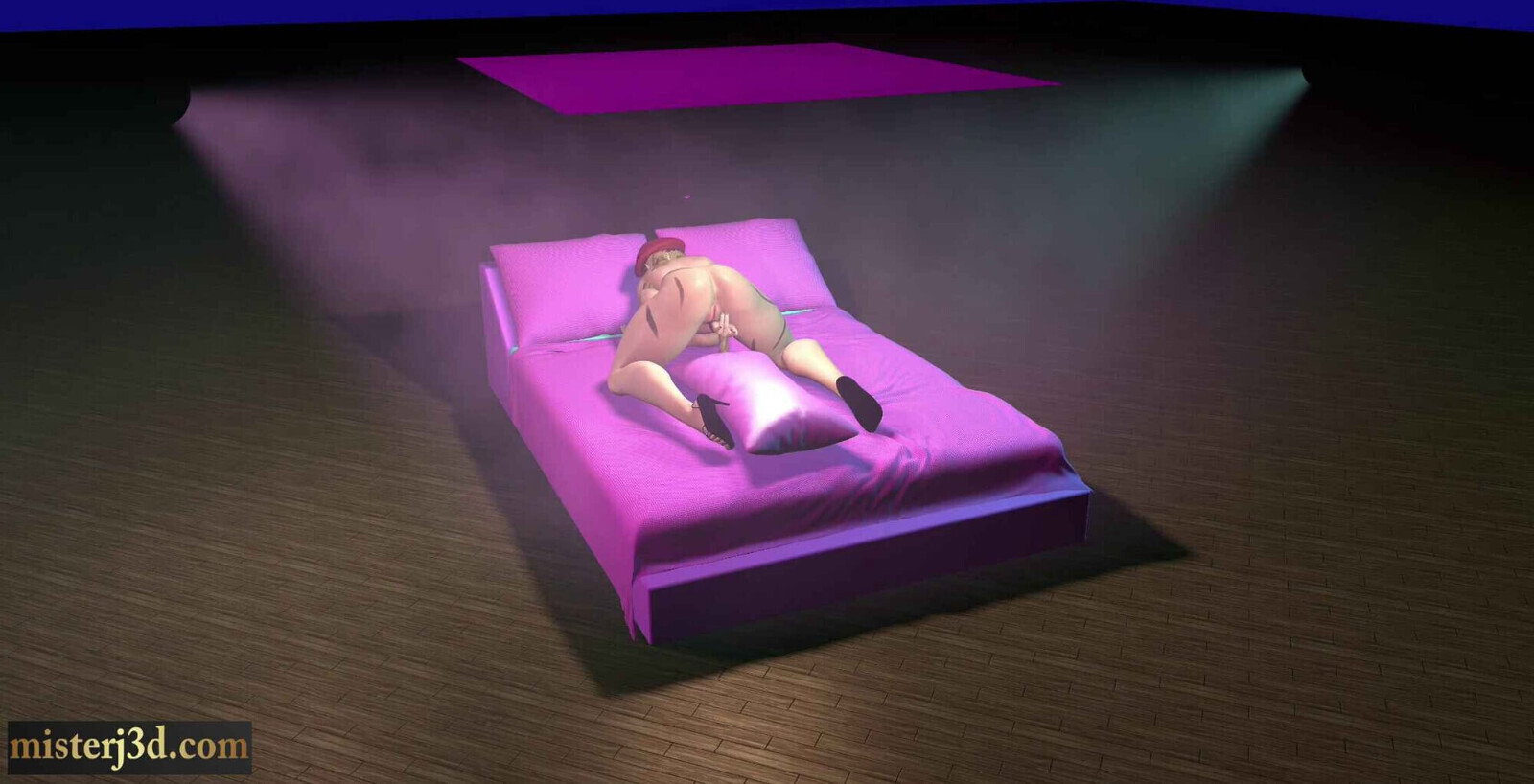 Cammy Enjoys Solitude Bedroom