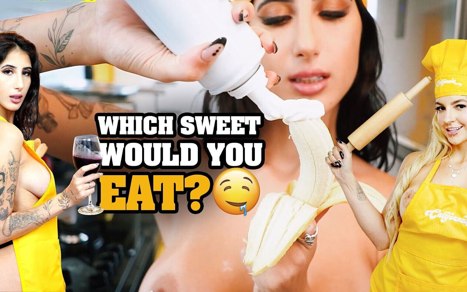 Lesbians Aprons Panties Cooking Just You!