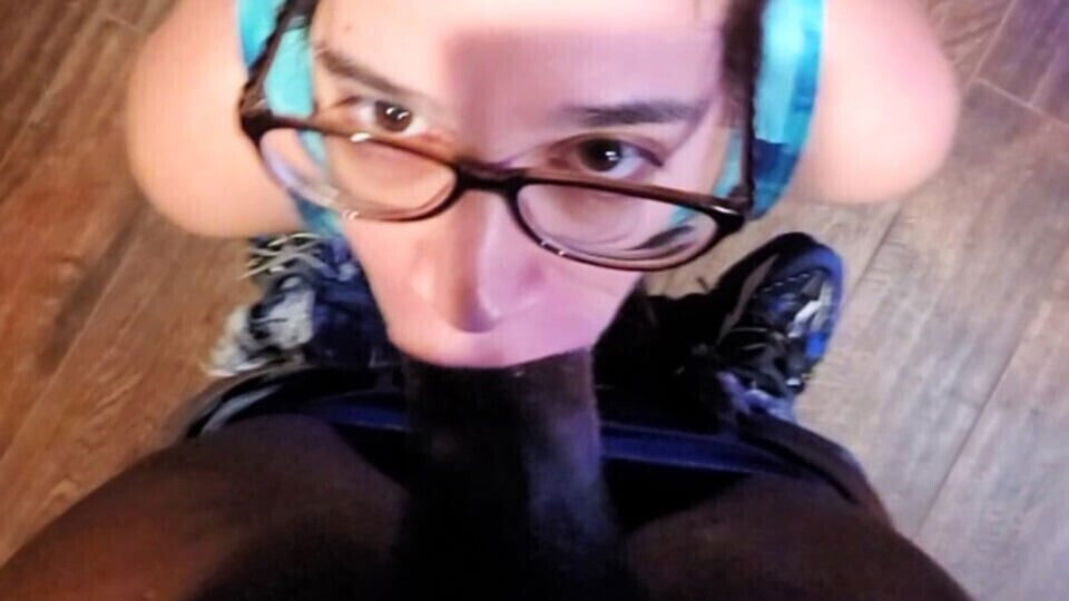 White Slut Wife Doing What Loves Best Sucking Black