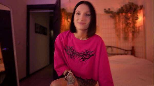 Step-daughter asked step-dad help, heal throat with cock...