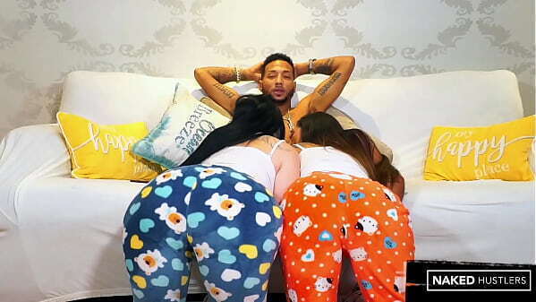 bitches having pajama party with stiff inch schlong