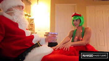 Horny Wife Fucking Santa more Presents