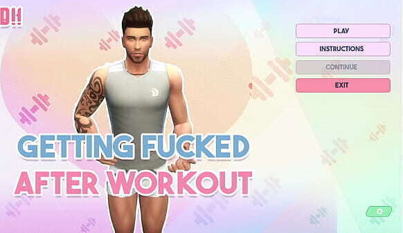 Dildo Hero Games fucked after workout