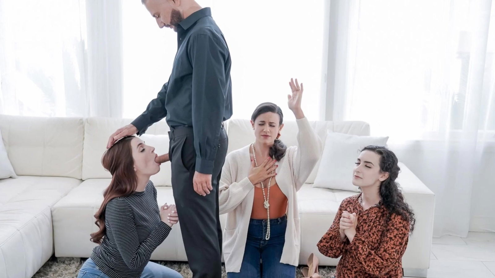 Three wives only dick, priorities!