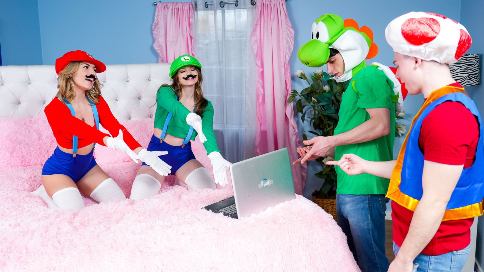 Mario sisters Chanel Camryn Mazy Myers nicely fucked