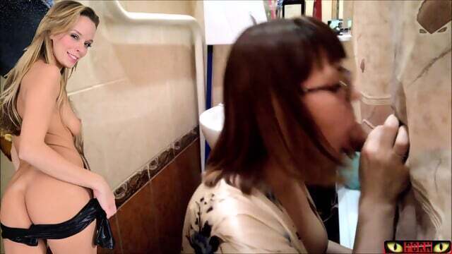 Home gloryhole BLOWJOB FINISH cumshot gives head till sperm