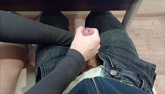 jerked classmate's dick during lecture