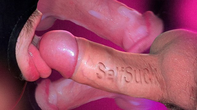 Breathtaking Cumshot Down Throat! (Night Gentle SELFSUCK)