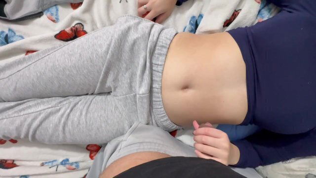 belly button, Girlfriend cumshot