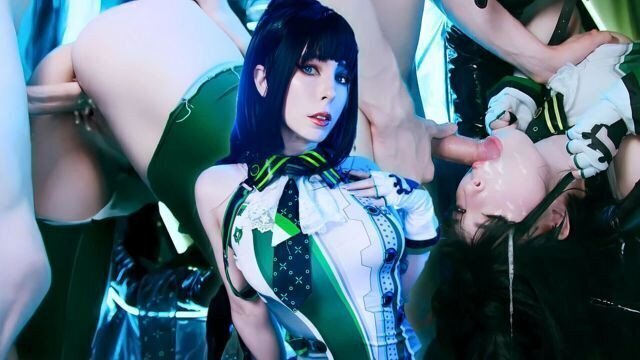 Glory Hole from Stellar Blade. Deepthroat facial MollyRedWolf