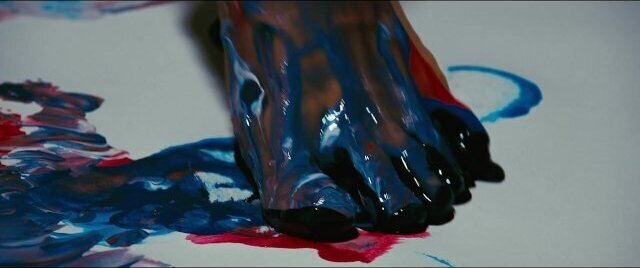 Pies Sensuales Jugando Pintura Arte Erotismo Cada Huella