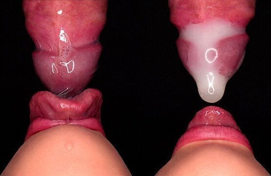 CLOSE BEST Bottom View CONDOM BLOWJOB! BROKE CONDOM STARTS PLAYING with CUM! ASMR