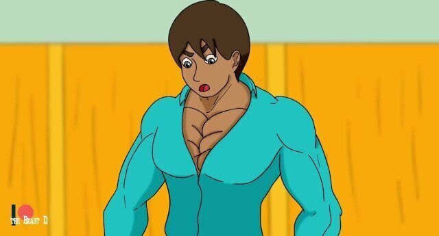 Alien Slime Muscle Growth Animation