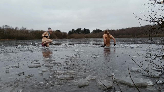 Naked scandinavian Milf cold lake