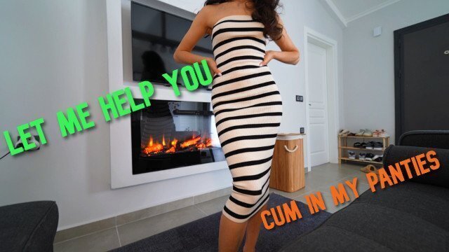 Sexy Stepmom caught Stepson jerking panties