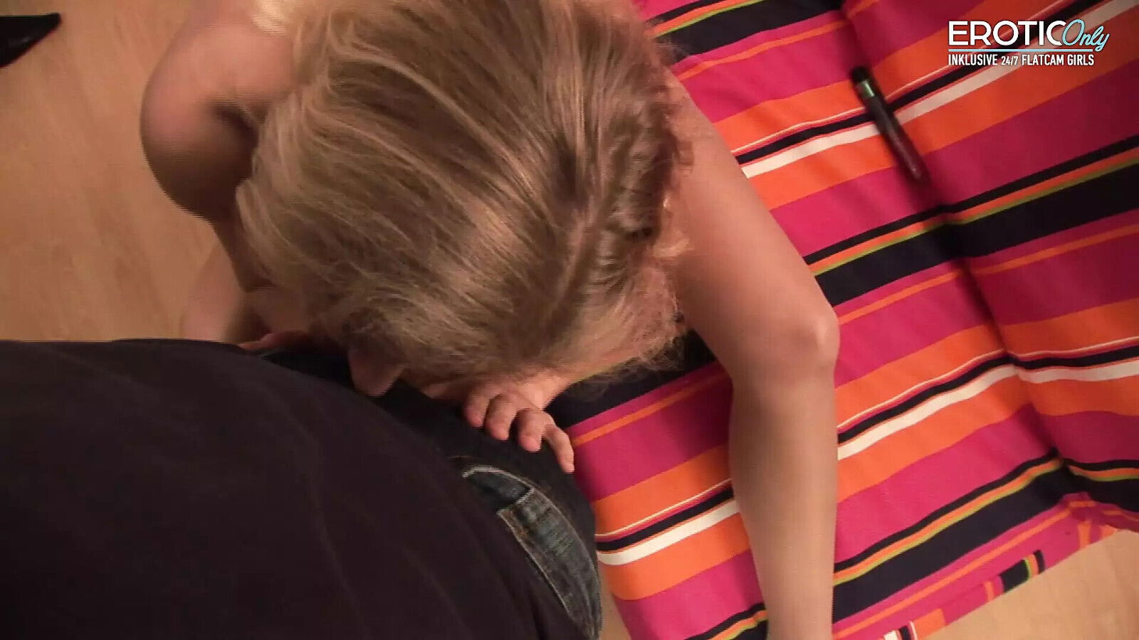 German slut gets shower from user during show!