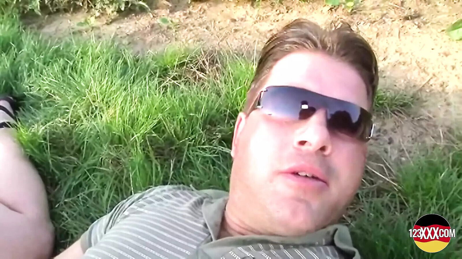 Chubby Blonde Whore Riding Hard Dick Outdoors