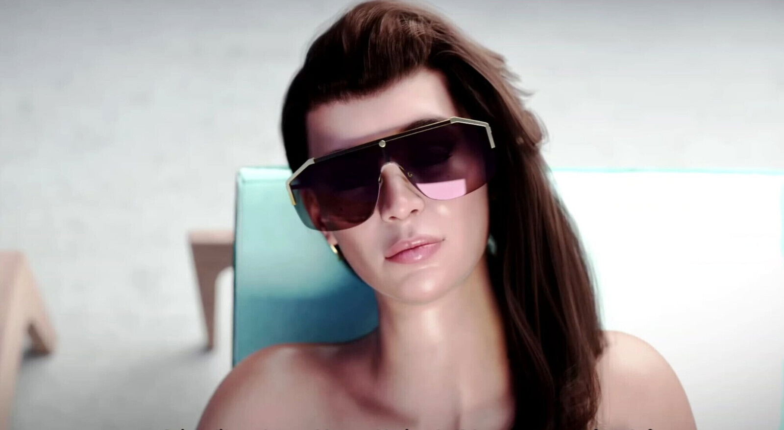 Beautiful lady with neighbor