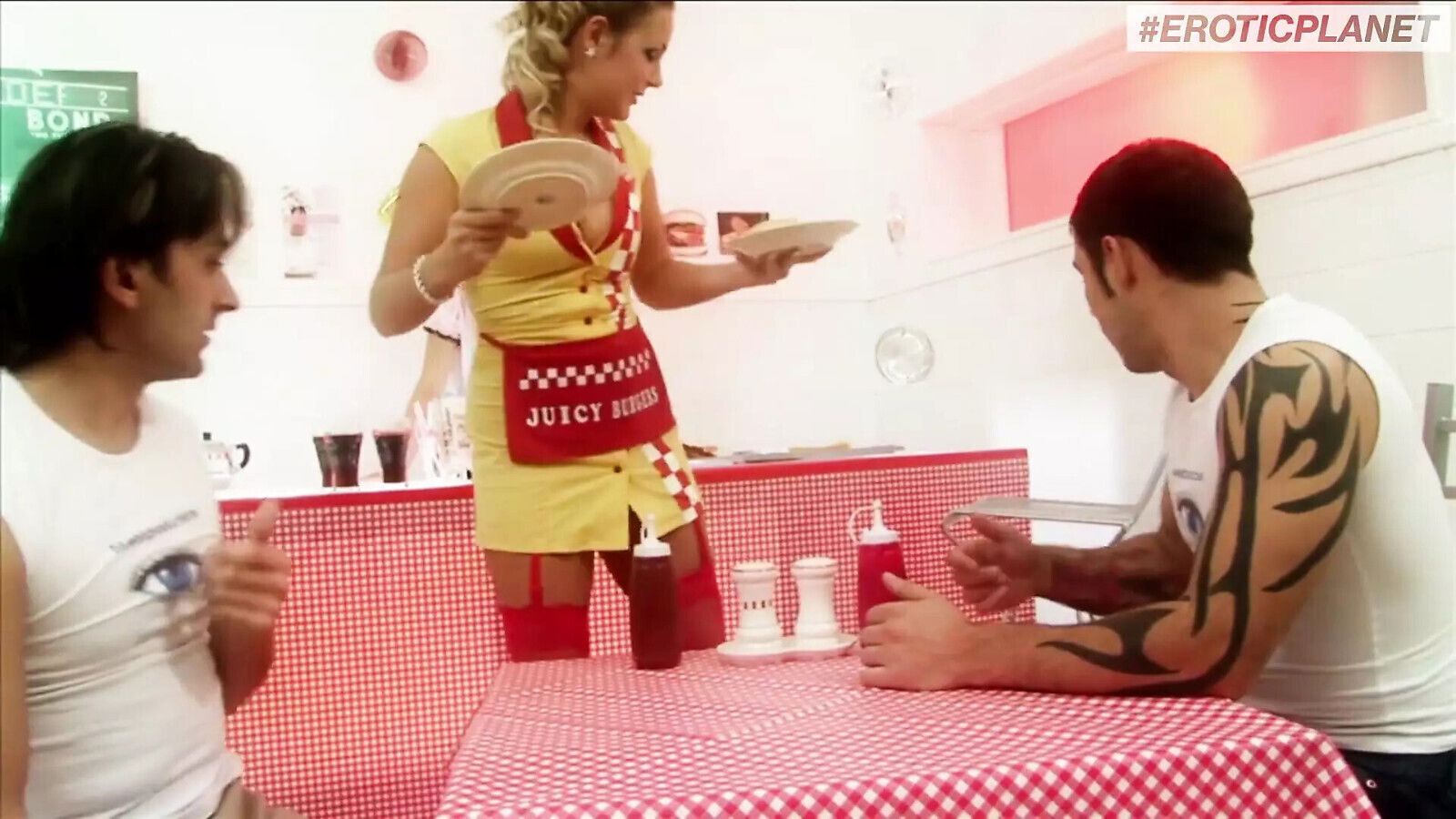 Bananass blondes have with guys with cream