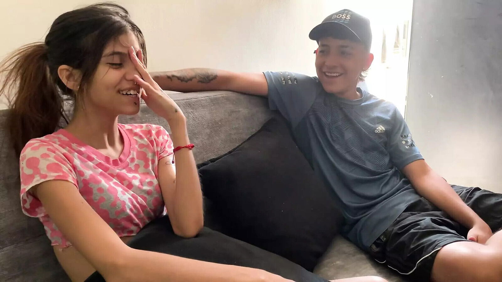 delicious when stepsister lets visit while alone home