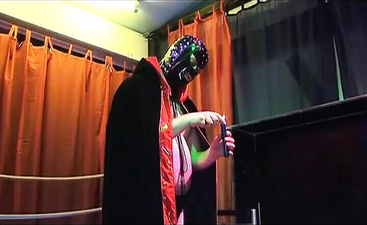 Attractive German slut with mask fucked BDSM threesome