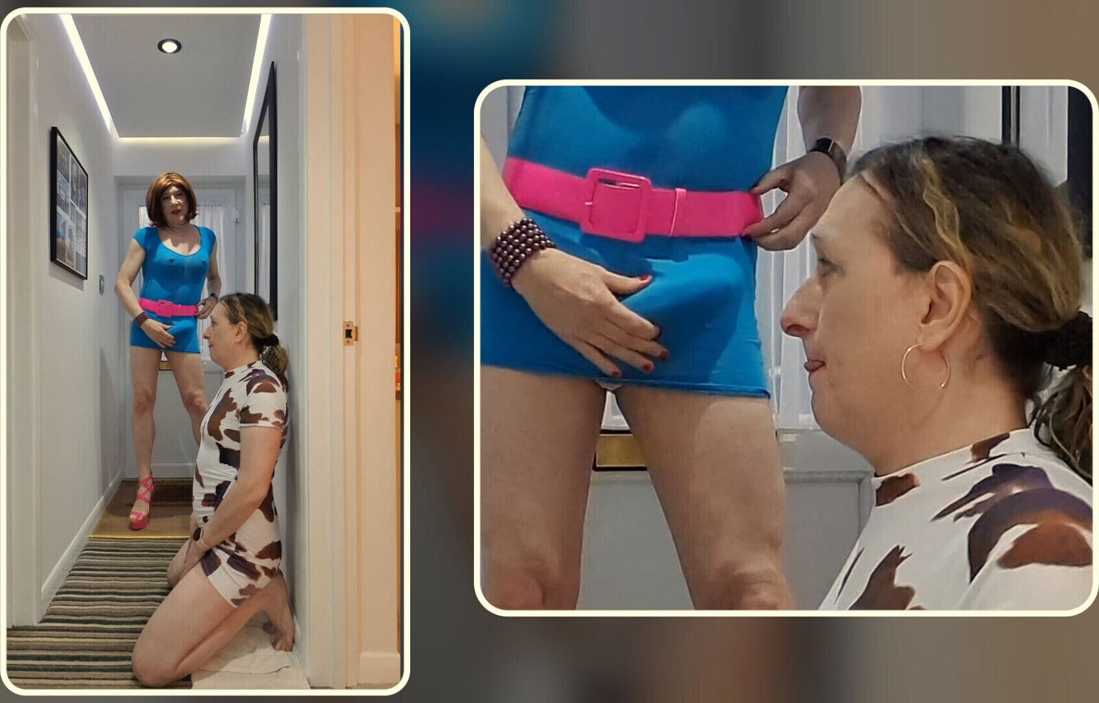 crossdresser Lucy face fucking MILF Lisa