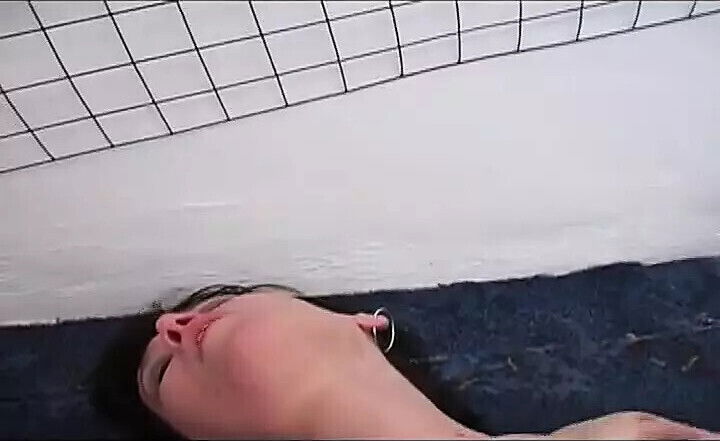 Nasty brunette German whore spanked before sucking dick