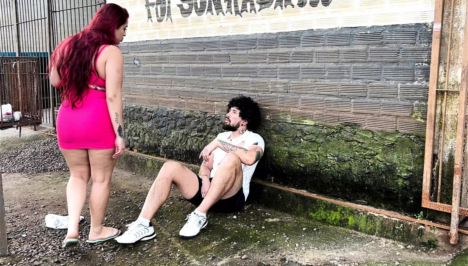 beggar taken slutty housewife