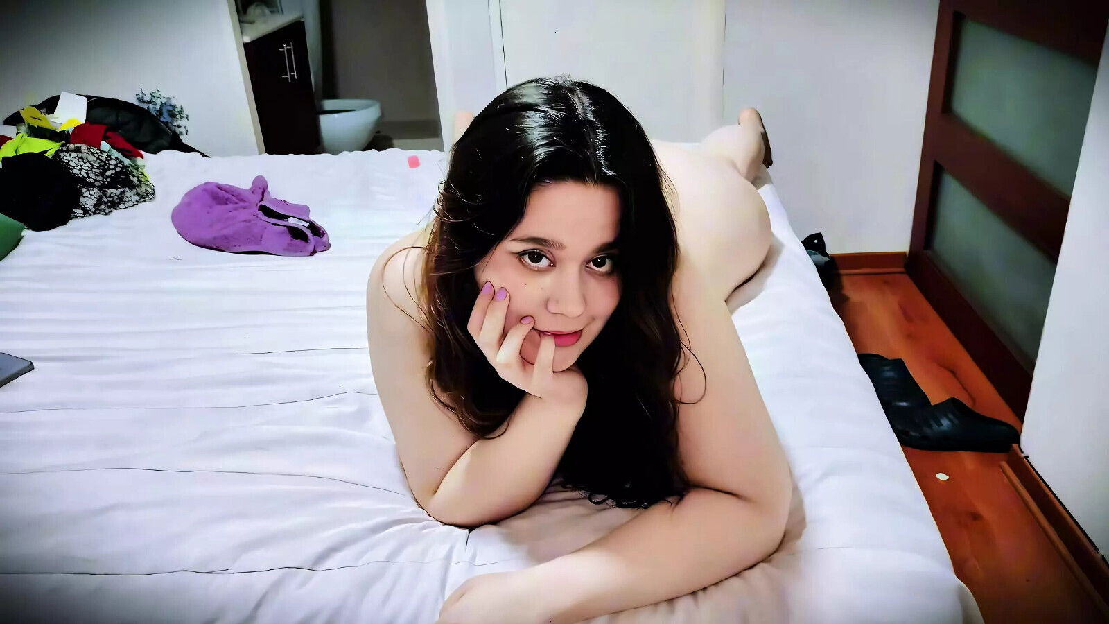 POV: Nicole Gets Thick Body Hairy Pussy Greased