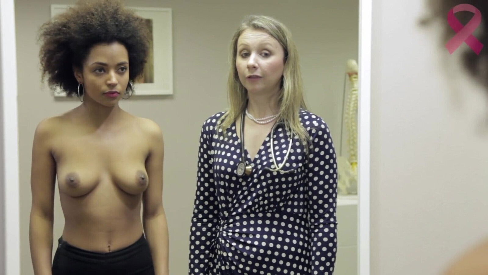 Breast cancer self examination instructional video