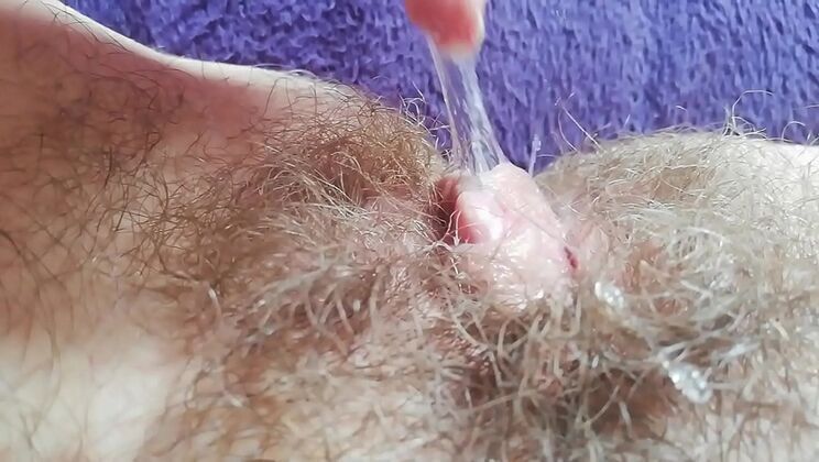 Hairy Pussy Close-Up: Clit Compilation