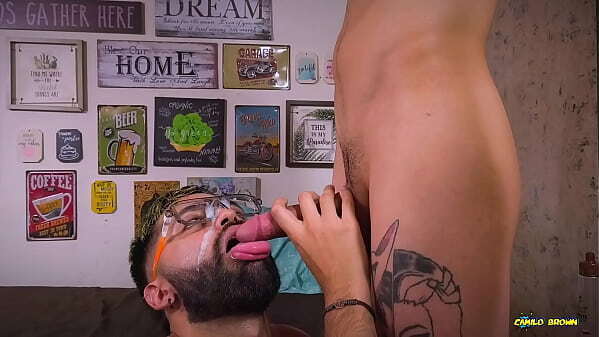 Blowjob Facial Camilo Brown Sucking Twink Magic Until Covers Face Thick