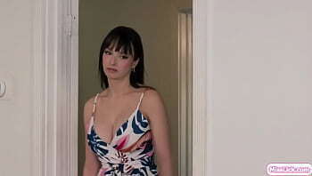 Busty lesbian stepmom licking petite teen stepdaughter