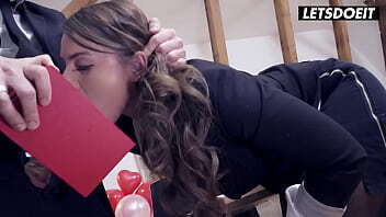 Busty Secretary Seduces Mean Boss Valentine'_s LETSDOEIT