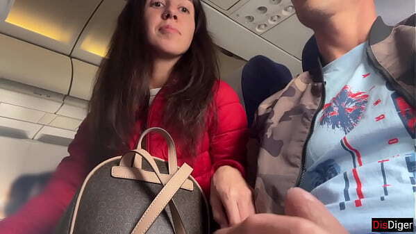 Risky Public Jerking Plane Full People Public Dick Flashing