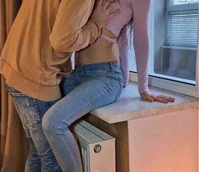 Fucked Grustina Nectaria windowsill