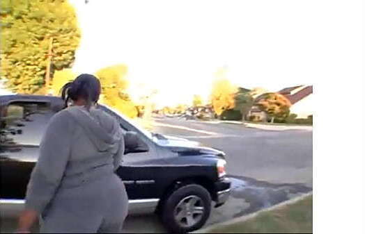 Ebony Milf jogging pickup