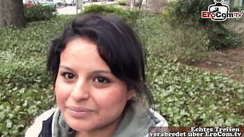 Deutsche Jungfrau &uuml_berredet beim ersten casting