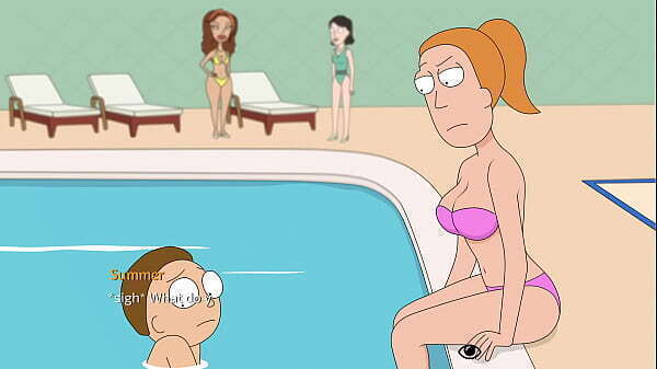 Rick Morty:A Back Home (Family Pool Day) [60FPS][Ferdafs][No Commentary][Showcase] Beth, Morty, Summer, Morticia