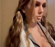 Sex doll in pigtails