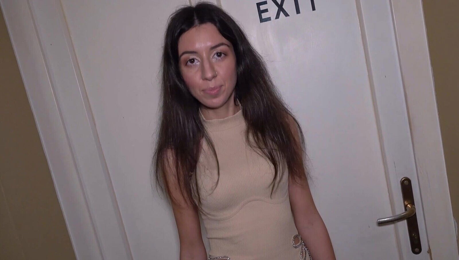 Brunette Katty West enjoys while sucking lover's dick