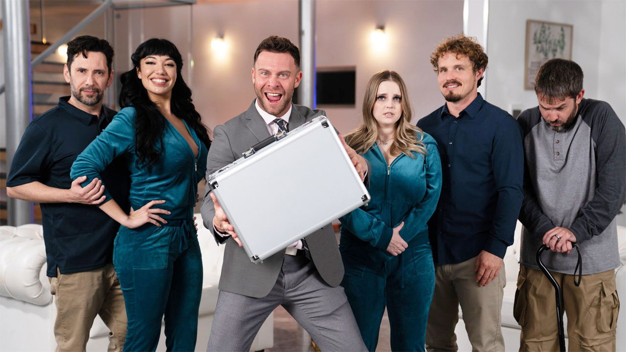 Full-bosomed matures bang stepfamily game show