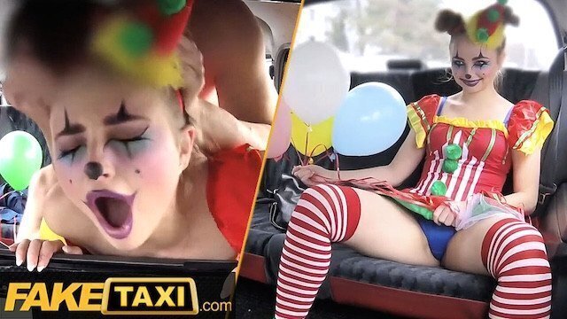 Fake Taxi Little Valentines cosplay clown SQUIRTS CUMS HARD