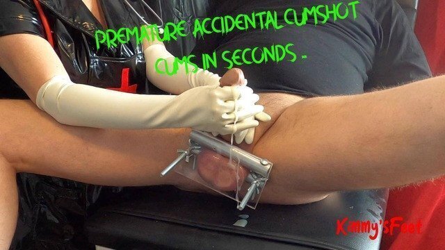 Premature ejaculation accidental cumshot humiliation small dick cums seconds before getting hard