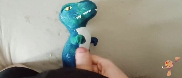 Blue t-rex dinosaur