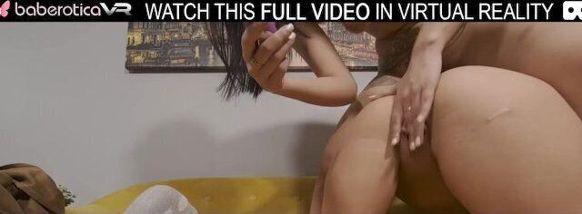 Solo girl Angel Kriss Kaily armed with toys lesbian action