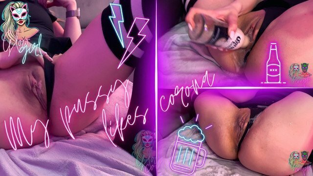 pussy wanted TASTE BEER. Beer fountain squirt bottle pussy