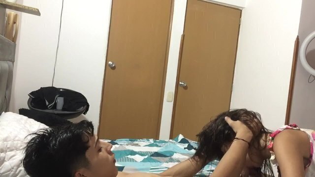 fuck girlfriend until have orgasm.